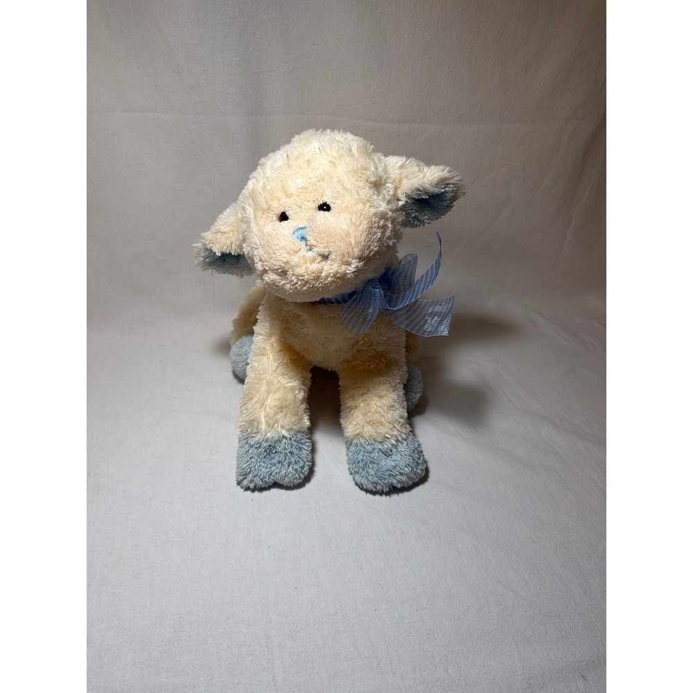Mary‎ Meyer Family Christian Stores Musical Wind Up Lamb Plush Cream Blue Sheep